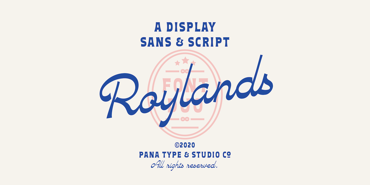 Przykład czcionki Roylands Font Duo